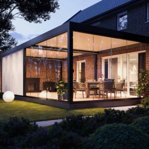 Pergola with Glass Sides